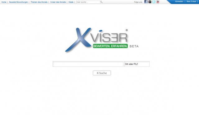 Xviser.de bewertungsportal Startseite