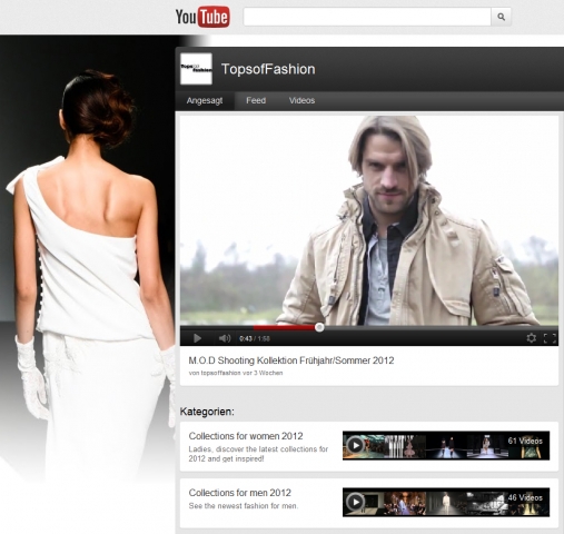 M.O.D Video auf dem Tops of Fashion YouTube Channel M.O.D Video auf dem Tops of Fashion YouTube Channel