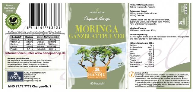 Moringa oleifera bei HANOJU Moringa oleifera bei HANOJU