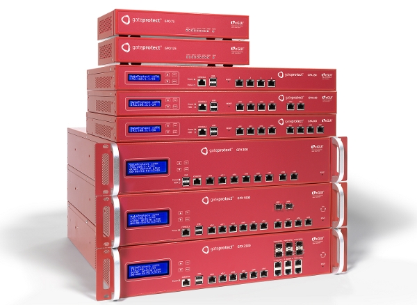 Aktuelle gateProtect Firewall-Produkttypen