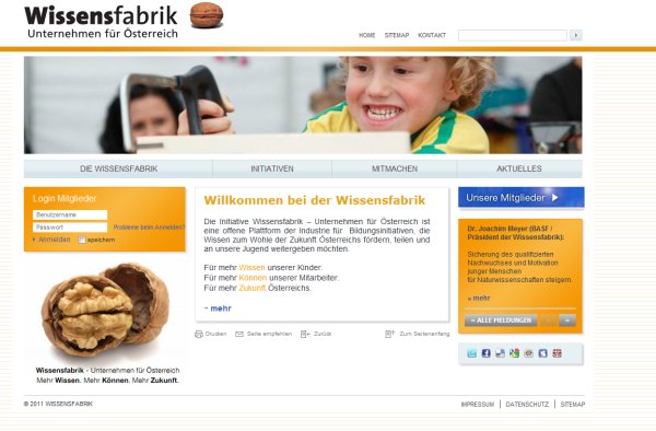 Der neue Internetauftritt der Wissensfabrik Österreich. Der neue Internetauftritt der Wissensfabrik Österreich.