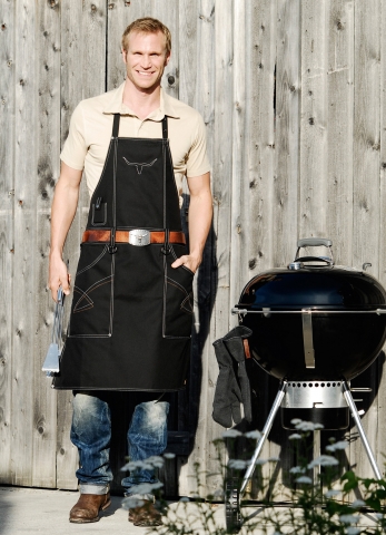 Heißes Outfit: Hochwertige Longhorn-Grillschürze vom Label Grill-Cowboy Heißes Outfit: Hochwertige Longhorn-Grillschürze vom Label Grill-Cowboy