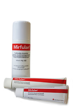 Mirfulan Wund- und Heilsalbe © Recordati Pharma GmbH Mirfulan Wund- und Heilsalbe © Recordati Pharma GmbH