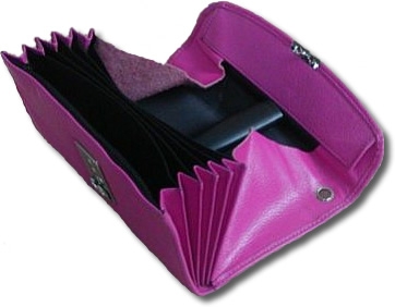 Echtleder Kellnerbörsen in Pink