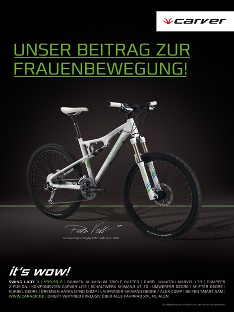 SCHWIND’ wirbt für CARVER: ein Motiv aus der aktuellen Anzeigenkampagne. SCHWIND’ wirbt für CARVER: ein Motiv aus der aktuellen Anzeigenkampagne.
