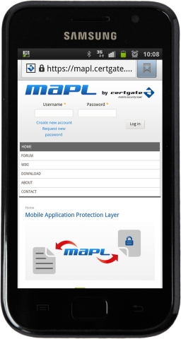 certgate MAPL? steht Android-Entwicklernüber das Portal mapl.certgate.com kostenlos zur Verfügung.