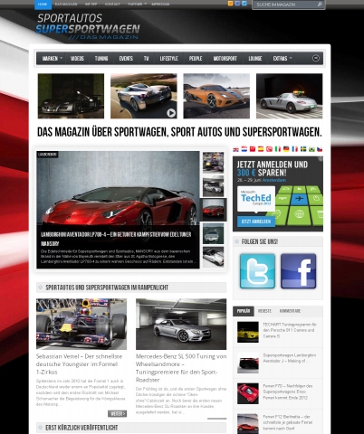 Das schnelle Magazinüber Sportwagen, Sportautos und Supersportwagen