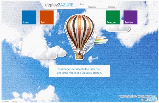 contentXXL launcht deploy2AZURE.com contentXXL launcht deploy2AZURE.com