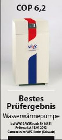 Voßganz vorne - die Wasser-Wasser-Wärmepumpe des bayerischen Herstellers hat beim Test in der Schwei