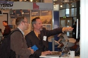 Moskito GIS Geschäftsführer Horst Wessel auf der Intergeo 2008 in Bremen
