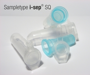 Das Sampletype i-sep® SQ System erlaubt die effektive DNA Präparation in einem geschlossenen System Das Sampletype i-sep® SQ System erlaubt die effektive DNA Präparation in einem geschlossenen System
