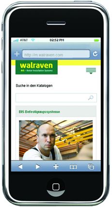 Schnelles und bequemes Surfen auf der mobilen Walraven-Webseite. Schnelles und bequemes Surfen auf der mobilen Walraven-Webseite.