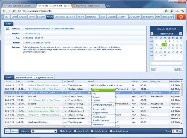 Der kostenlose STARFACE TecArt-CRM Connector vereint Komforttelefonie und effizientes Kontaktmanagem Der kostenlose STARFACE TecArt-CRM Connector vereint Komforttelefonie und effizientes Kontaktmanagem