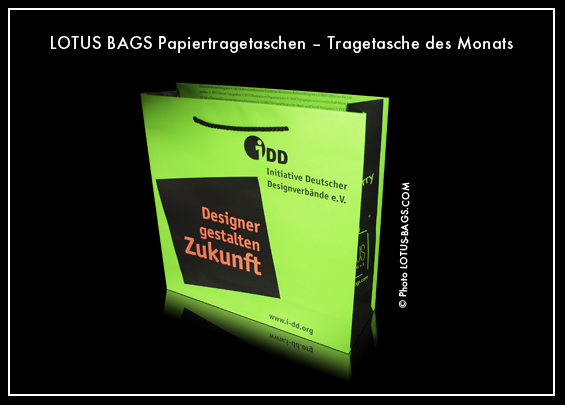 Papiertragetasche des Monats Papiertragetasche des Monats