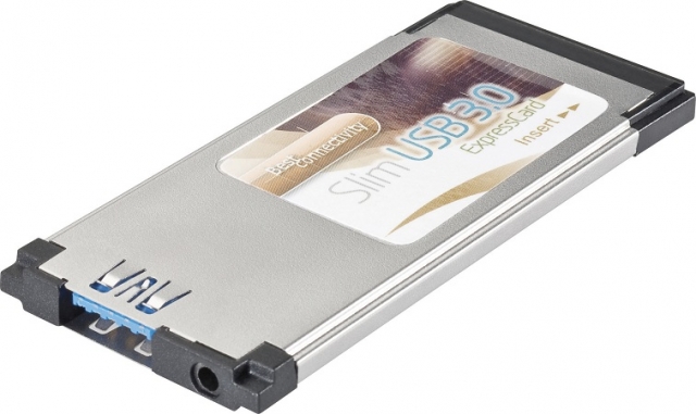 Mit der bei Conrad erhältlichen USB 3.0-ExpressCard kann man das Notebook ganz einfach nachrüsten. Mit der bei Conrad erhältlichen USB 3.0-ExpressCard kann man das Notebook ganz einfach nachrüsten.