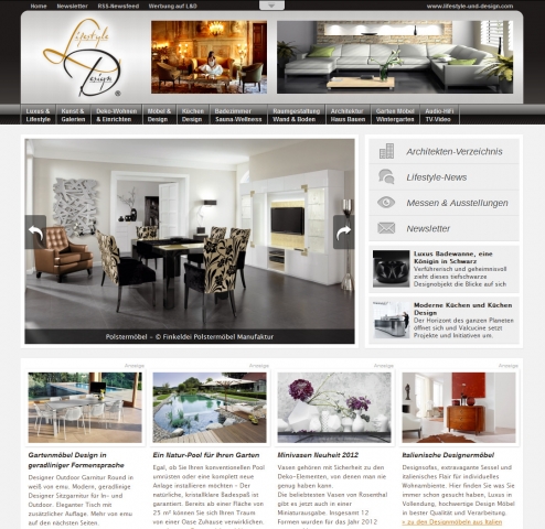 Homepage Lifestyle und Design