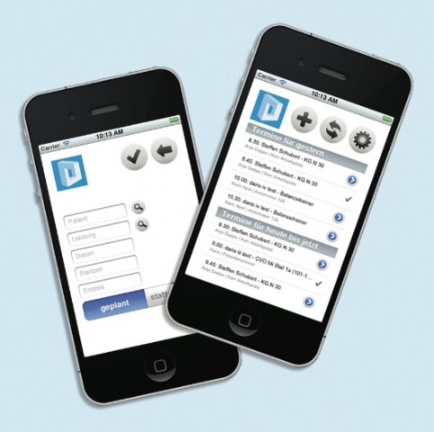 Zugriff auf das Ressourcen-Management-System TIMEBASE®  per iPhone und iPad