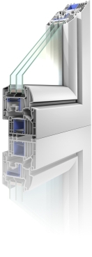 Neu: Das Modell?Winergetic Premium? von Konzept-Fenster besitzt eine innovative Mehrkammer-Geometrie