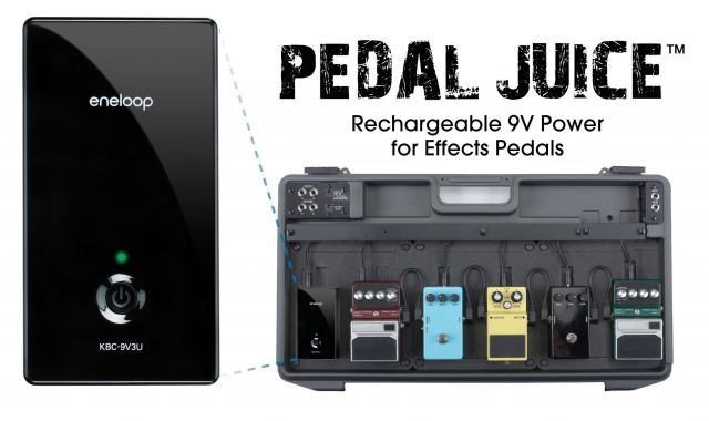 Das eneloop pedal juice für Effekte, Verstärker u.v.m. Das eneloop pedal juice für Effekte, Verstärker u.v.m.