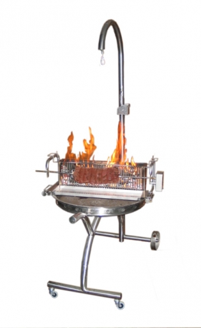 Grillstation mit Vertikalbefeuerung