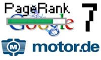 motor.de schafft PageRank7