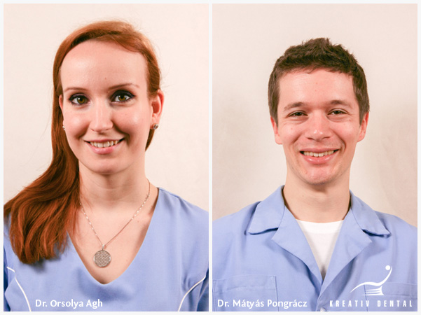 Dr. Orsolya Ágh und Dr. Mátyás Pongrácz der Budapester Zahnklinik Kreativ Dental Dr. Orsolya Ágh und Dr. Mátyás Pongrácz der Budapester Zahnklinik Kreativ Dental