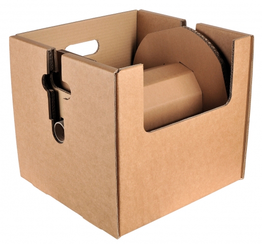 Für die Klaus Faber AG entwickelte SCA Packaging eine abrollbare Kabelspule, die komplett aus Wellpa