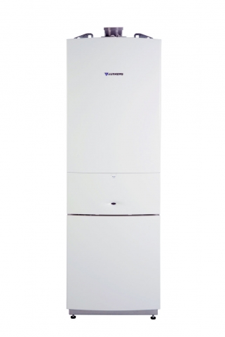 Mit der Kombination aus Installationssockel und Gas-Brennwertgerät löst Junkers die bodenstehenden K Mit der Kombination aus Installationssockel und Gas-Brennwertgerät löst Junkers die bodenstehenden K