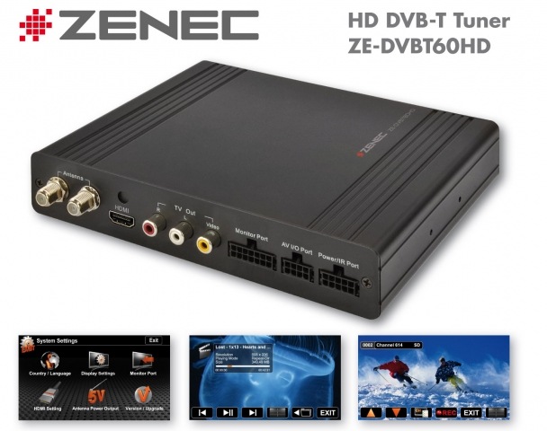 HD TV im Auto mit Zenecs DVB-T Tuner ZE-DVBT60HD HD TV im Auto mit Zenecs DVB-T Tuner ZE-DVBT60HD