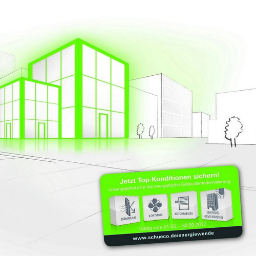 Das Energiewende-Package von Schüco macht aus Energiefressern solare Gebäudekraftwerke. Das Energiewende-Package von Schüco macht aus Energiefressern solare Gebäudekraftwerke.