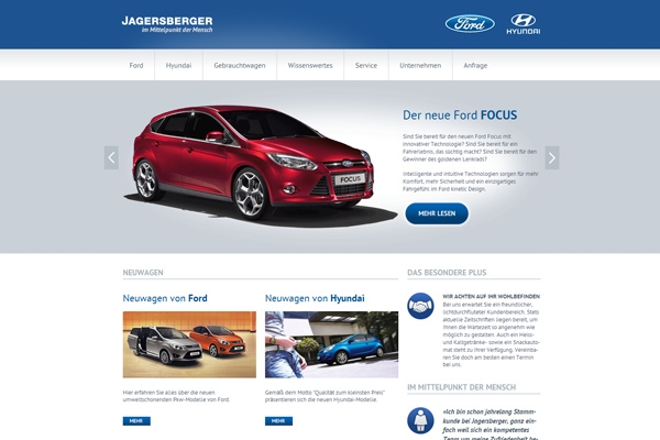 Die neue Website vom Autohaus Jagersberger erstrahlt in klimaneutralem Glanz.