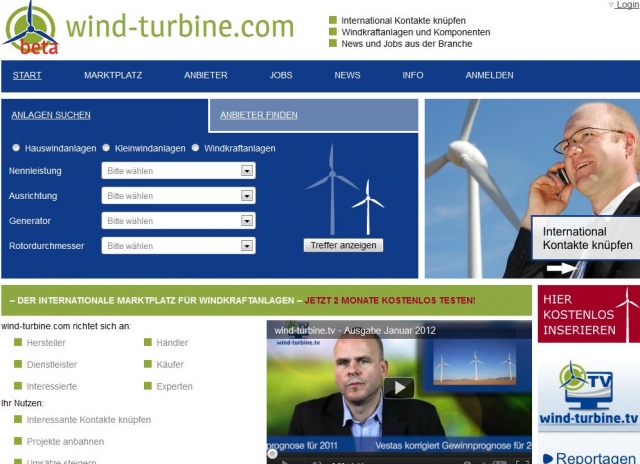 wind-turbine - Marktplatz für Windkraftanlagen