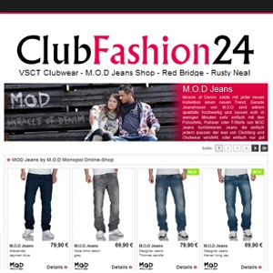 Clubfashion24.de - Jeans und trendige Mode für den Mann