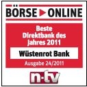 Wüstenrot Bank beste Direktbank 2011