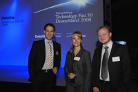 v.l.: Thorsten Smeets (COO), Jessica Pfeiffer (Marketing/HR) und Alexander Siffrin (CEO)