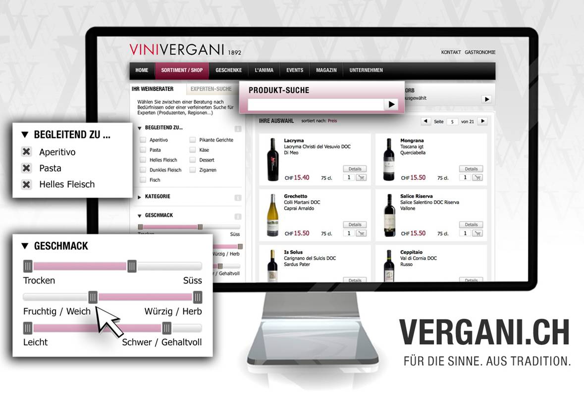 Online Berater von VINIVERGANI