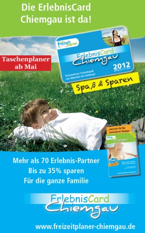 Die ErlebnisCard Chiemgau ist ab sofort im Handel