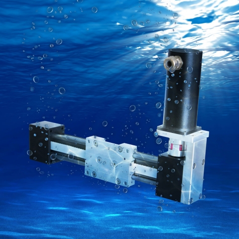 Schmierfreie Antriebstechnik die auch bis zu 10 m Tiefe unter Wasser funktioniert. Schmierfreie Antriebstechnik die auch bis zu 10 m Tiefe unter Wasser funktioniert.