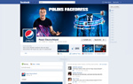 Mit der FaceDress-Aktion für Lukas Podolski startet Pepsi seine deutsche Facebook-Seite. Foto: BBDO/ Mit der FaceDress-Aktion für Lukas Podolski startet Pepsi seine deutsche Facebook-Seite. Foto: BBDO/