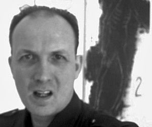Künstler Burkhard Lohren. Geschädigter durch Kunstschändung im Technologiepark Paderborn