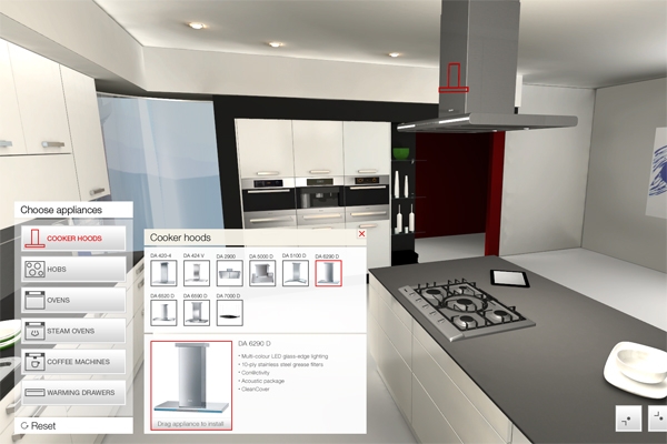 Miele Kitchen Appliance Visualizer, realisiert von people interactive, Köln Miele Kitchen Appliance Visualizer, realisiert von people interactive, Köln