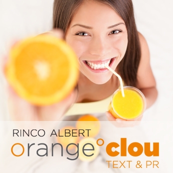 Werbetexter&PR-Agentur orange°clou frischt das Internet mit Vitaminen auf. Werbetexter&PR-Agentur orange°clou frischt das Internet mit Vitaminen auf.