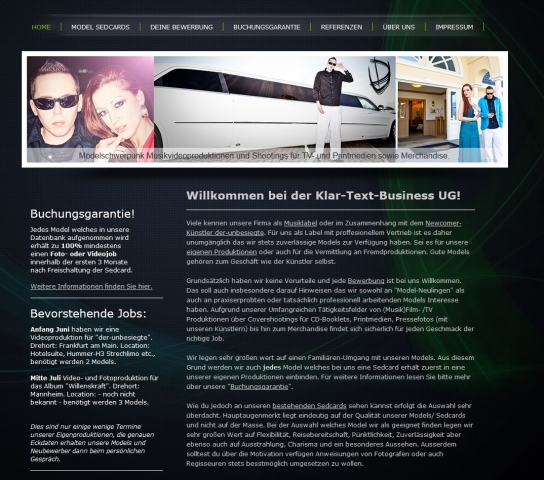 Vorschau der Homepage sedcardjob.de Vorschau der Homepage sedcardjob.de