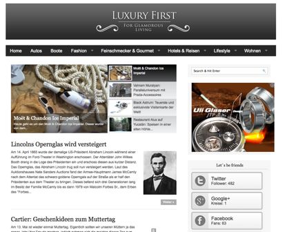 Luxury First Magazin