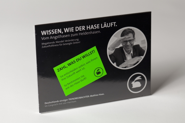 Trendbeobachter Mathias Haas veröffentlicht sein neues Hör- und Videobuch und macht Angsthasen zu He Trendbeobachter Mathias Haas veröffentlicht sein neues Hör- und Videobuch und macht Angsthasen zu He