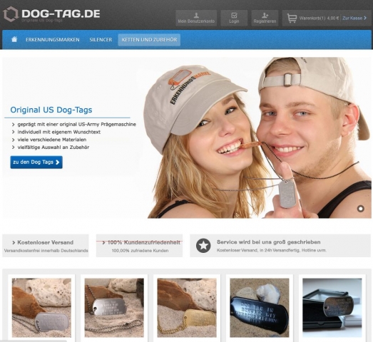 Screenshot www.dog-tag.de Screenshot www.dog-tag.de