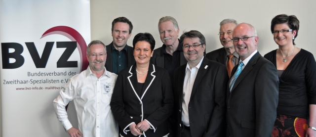 Der neu gewählte Vorstand v.l.n.r.: Francis Dietsch, Harald Heinz, Petra Dehler, Siegfried Geisler, 