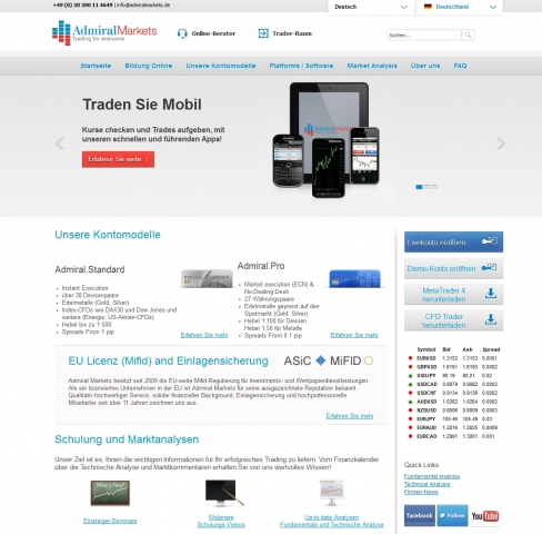 Screenshot neue Website Admiral Markets Screenshot neue Website Admiral Markets