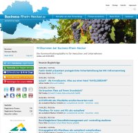 Screenshot von Business-Rhein-Neckar. Screenshot von Business-Rhein-Neckar.
