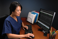 Auswertung im CardioNet Monitoring Center (Quelle: CardioNet)